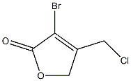 3-BROMO-4-(CHLOROMETHYL)-2(5H)-FURANONE Struktur