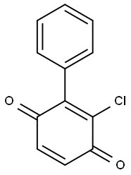 2-PHENYL-3-CHLORO-1,4-BENZOQUINONE Struktur