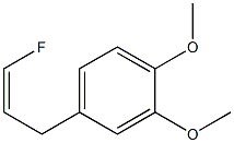 Z-1,2-DIMETHOXY-4-(3-FLUORO-2-PROPENYL)BENZENE Struktur