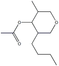 PYRAN-4-OL,TETRAHYDRO-3-BUTYL-5-METHYL-,ACETATE Struktur