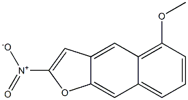 2-NITRO-5-METHOXYNAPHTHO(2,3-B)FURAN Struktur