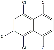 1,2,4,5,8-PENTACHLORONAPHTHALENE Struktur