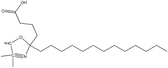 2-(3-CARBOXYPROPYL)-4,4-DIMETHYL-2-TRIDECYL-3-OXAZOLIDYNYL. Struktur