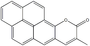 8-METHYL-9H-10-OXABENZO(A)PYREN-9-ONE Struktur