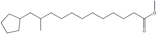 10-(CYCLOPENTYL-2-PROPYL)DECANOICACID,METHYLESTER Struktur