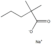 2,2-DIMETHYLVALERICACIDSODIUMSALT Struktur