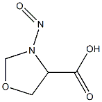 N-NITROSOOXAZOLIDINE-4-CARBOXYLICACID Struktur