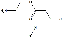 2-AMINOETHYL3-CHLOROPROPANOATEHYDROCHLORIDE Struktur