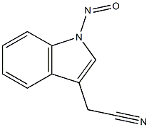 N-NITROSO-INDOLE-3-ACETONITRILE Struktur