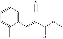 METHYL2-CYANO-3-(2-METHYLPHENYL)-ACRYLATE Struktur