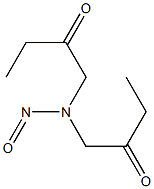 2-BUTANONE,1,1'-(NITROSOIMINO)BIS- Struktur