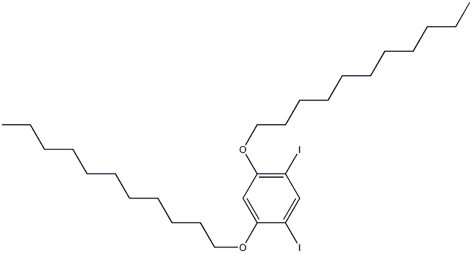 1,5-DIIODO-2,4-(DIUNDECYLOXY)BENZENE Struktur