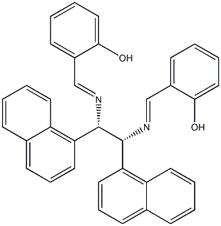 PHENOL, 2,2''-[[1,2-BIS(1-NAPHTHYL)1,2-ETHANEDIYL]BIS(NITRILOMETHYLIDYNE)]BIS- R,S Struktur