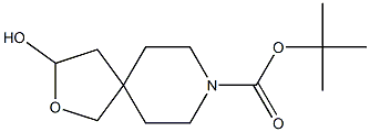 3-Hydroxy-2-oxa-8-aza-spiro[4.5]decane-8-carboxylic acid tert-butyl ester Struktur