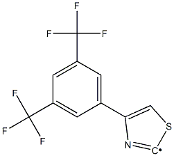 [4-(3,5-Bis-trifluoromethyl-phenyl)-thiazol-2-yl]- Struktur