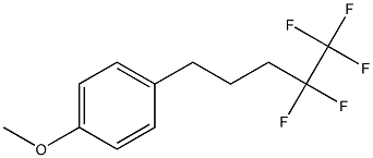 4,4,5,5,5-Pentafluoro-1-(4-methoxy-phenyl)-pentane Struktur