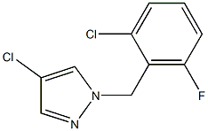 4-Chloro-1-(2-chloro-6-fluoro-benzyl)-1H-pyrazol- Struktur