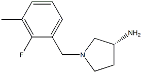 (3R)-1-(2-fluoro-3-methylbenzyl)pyrrolidin-3-amine Struktur