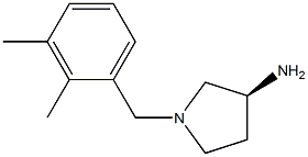 (3S)-1-(2,3-dimethylbenzyl)pyrrolidin-3-amine Struktur