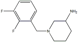 1-(2,3-difluorobenzyl)piperidin-3-amine Struktur