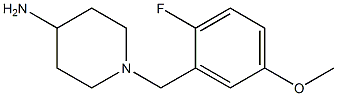 1-(2-fluoro-5-methoxybenzyl)piperidin-4-amine Struktur