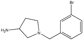 1-(3-bromobenzyl)pyrrolidin-3-amine Struktur