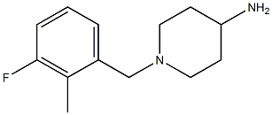 1-(3-fluoro-2-methylbenzyl)piperidin-4-amine Struktur