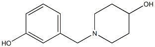 1-(3-hydroxybenzyl)piperidin-4-ol Struktur