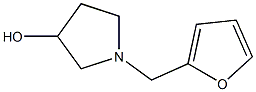 1-(furan-2-ylmethyl)pyrrolidin-3-ol Struktur