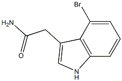 2-(4-bromo-1H-indol-3-yl)acetamide Struktur