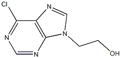 2-(6-chloro-9H-purin-9-yl)ethanol Struktur