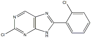 2-chloro-8-(2-chlorophenyl)-9H-purine Struktur