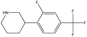 3-[2-fluoro-4-(trifluoromethyl)phenyl]piperidine Struktur