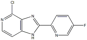 4-chloro-2-(5-fluoropyridin-2-yl)-1H-imidazo[4,5-c]pyridine Struktur