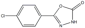 5-(4-chlorophenyl)-1,3,4-oxadiazol-2(3H)-one Struktur