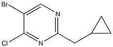 5-bromo-4-chloro-2-(cyclopropylmethyl)pyrimidine Struktur