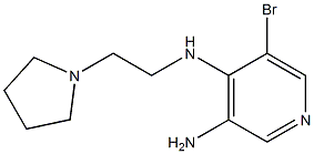 5-bromo-N4-(2-pyrrolidin-1-ylethyl)pyridine-3,4-diamine Struktur