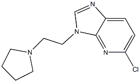 5-chloro-3-(2-pyrrolidin-1-ylethyl)-3H-imidazo[4,5-b]pyridine Struktur