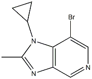 7-bromo-1-cyclopropyl-2-methyl-1H-imidazo[4,5-c]pyridine Struktur