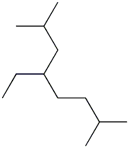 2,7-dimethyl-4-ethyloctane Struktur