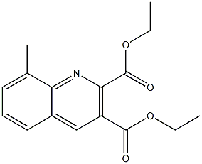 DIETHYL 8-METHYL-2,3-QUINOLINEDICARBOXYLATE Struktur