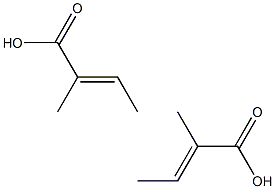 TIGLIC ACID (2-METHYL-2-BUTENOIC ACID) Struktur