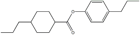 4-PROPYLPHENYL 4-PROPYLCYCLOHEXANECARBOXYLATE Struktur