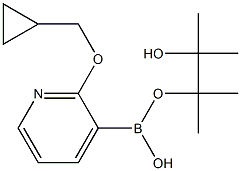 2-(CYCLOPROPYLMETHOXY)PYRIDIN-3-BORONIC ACID PINACOL ESTER Struktur