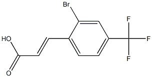 2-BROMO-4-(TRIFLUOROMETHYL)CINNAMIC ACID Struktur