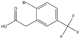 2-BROMO-5-(TRIFLUOROMETHYL)PHENYLACETIC ACID Struktur