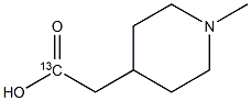 N-methyl-4-piperidylacetate(13C) Struktur