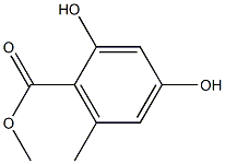 2,4-DIHYDROXY-6-METHYLBENZOIC ACID METHYL ESTER Struktur