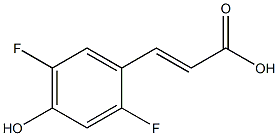 2,5-DIFLUORO-4-HYDROXYCINNAMIC ACID Struktur