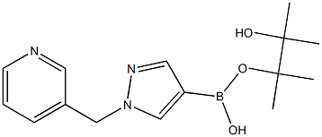 1-(pyridin-3-ylmethyl)-1H-pyrazole-4-boronic acid, pinacol ester Struktur